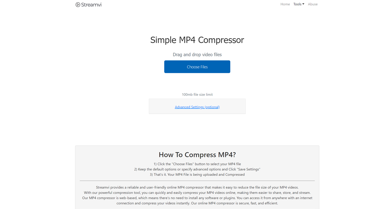 How to Compress MP4 online